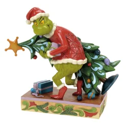Jim Shore Grinch Stealing Christmas Tree, 7.4"