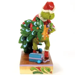 Jim Shore Grinch Stealing Christmas Tree, 7.4"