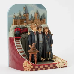 Jim Shore Harry Potter, Ron and Hermione With Train Figurine, 9
