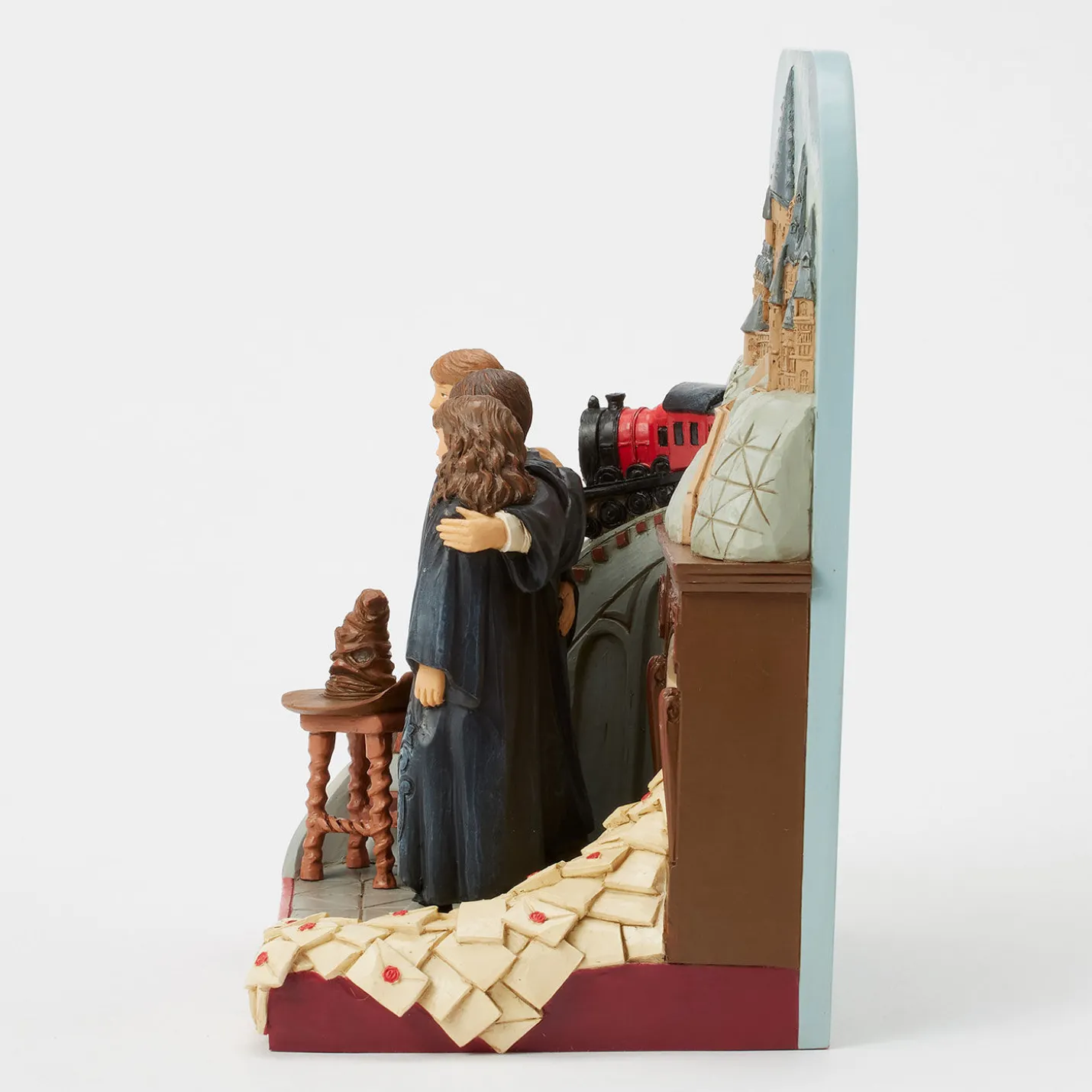 Jim Shore Harry Potter, Ron and Hermione With Train Figurine, 9"