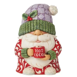 Jim Shore Heartwood Creek Hot Cocoa Gnome Figurine, 4"