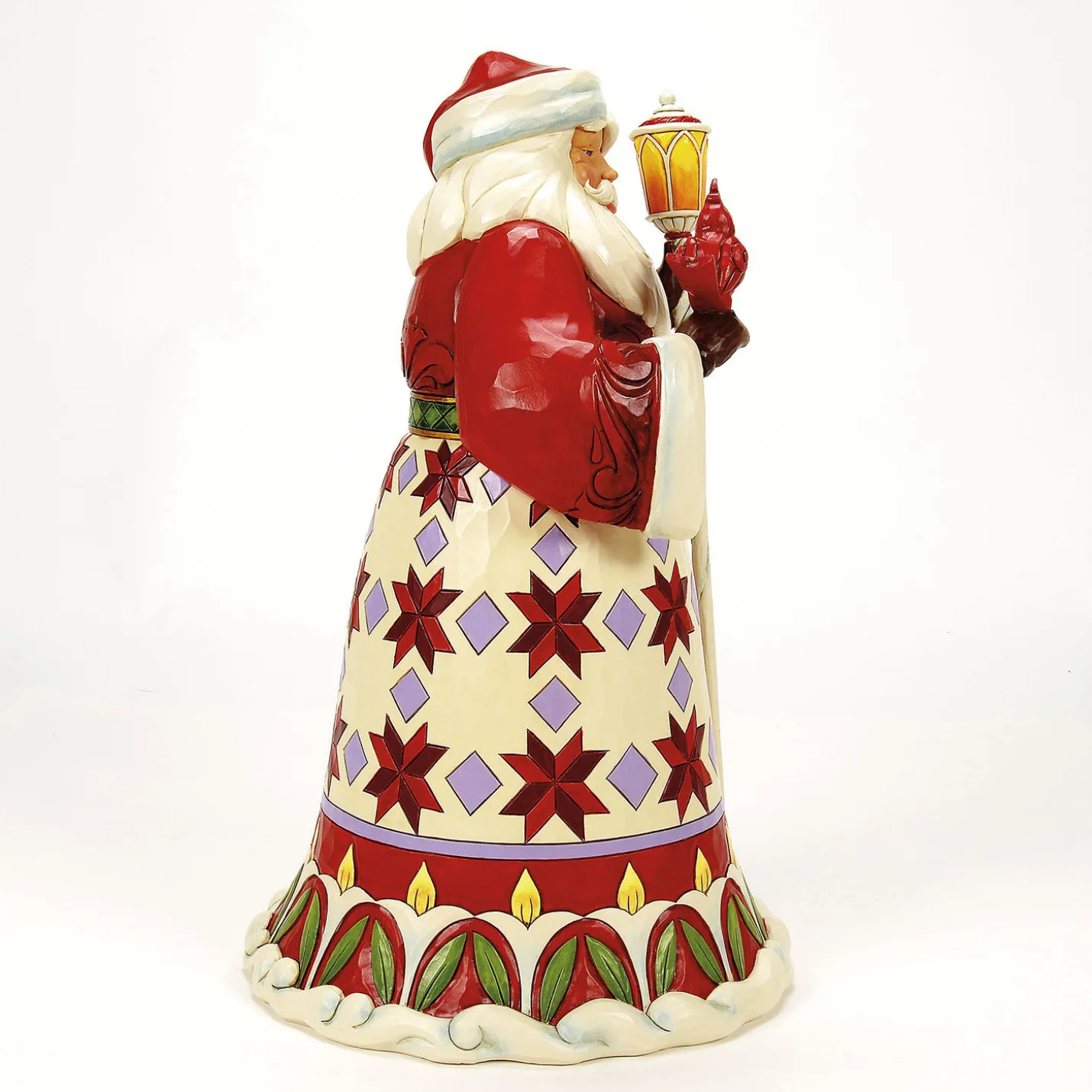 Jim Shore Heartwood Creek Santa Cardinal on Hand Figurine, 12.12"