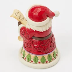 Jim Shore Heartwood Creek Santa With List Mini Figurine, 3.86"