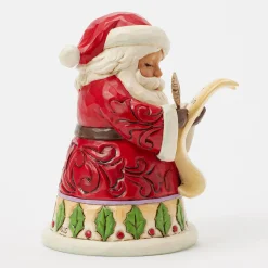 Jim Shore Heartwood Creek Santa With List Mini Figurine, 3.86"