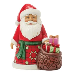 Jim Shore Heartwood Creek Santa With Bag of Toys Figurine, 4.88"
