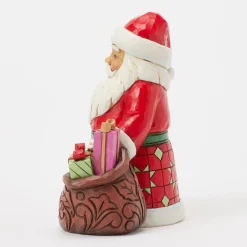 Jim Shore Heartwood Creek Santa With Bag of Toys Figurine, 4.88"
