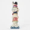 Jim Shore Heartwood Creek Stacked Snowmen Figurine, 11.5: