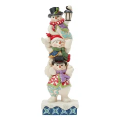 Jim Shore Heartwood Creek Stacked Snowmen Figurine, 11.5: