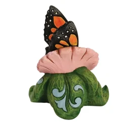 Jim Shore Mini Monarch Butterfly Figurine, 4"