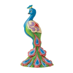 Jim Shore Mini Peacock Figurine, 5"