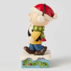 Jim Shore Peanuts Charlie Brown and Snoopy Wrapped in Scarf Figurine, 6"