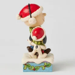 Jim Shore Peanuts Charlie Brown and Snoopy Wrapped in Scarf Figurine, 6