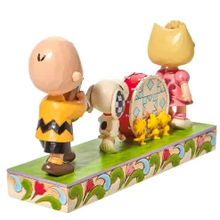 Jim Shore Peanuts Marching Band Figurine, 4.625"