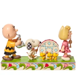 Jim Shore Peanuts Marching Band Figurine, 4.625"
