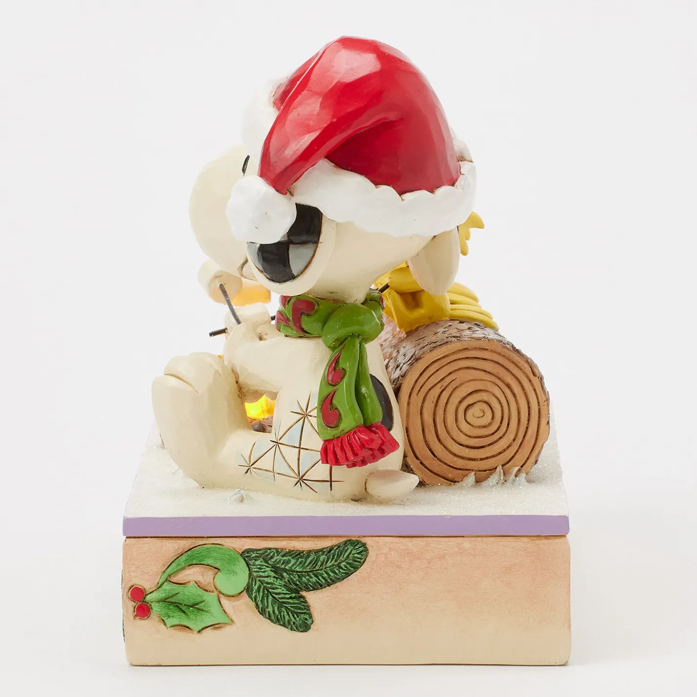 Jim Shore Peanuts Snoopy and Friends Light-Up Campfire Figurine, 5"