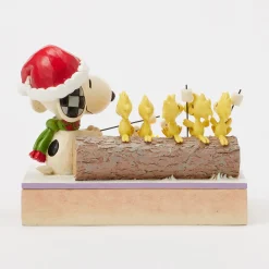 Jim Shore Peanuts Snoopy and Friends Light-Up Campfire Figurine, 5"