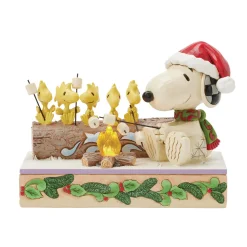 Jim Shore Peanuts Snoopy and Friends Light-Up Campfire Figurine, 5