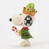 Jim Shore Peanuts Snoopy Christmas Elf Mini Figurine, 3.75"