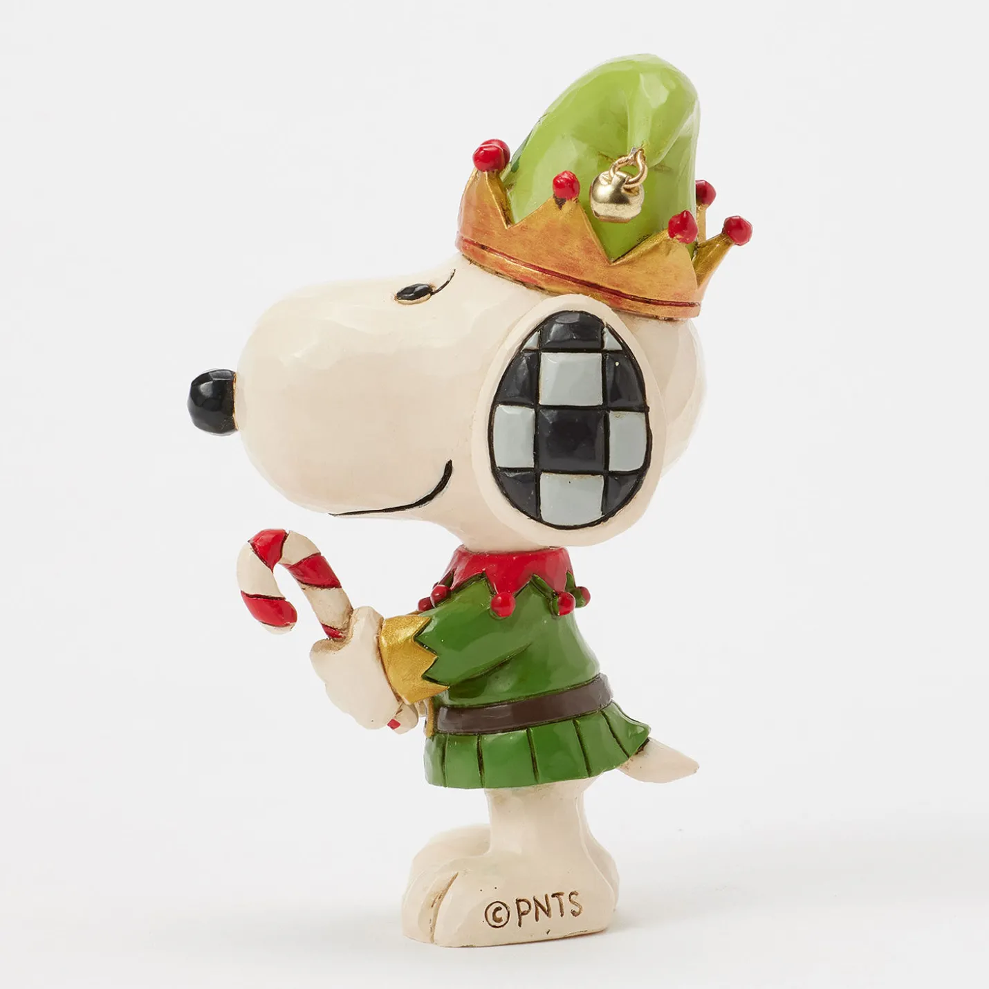 Jim Shore Peanuts Snoopy Christmas Elf Mini Figurine, 3.75"