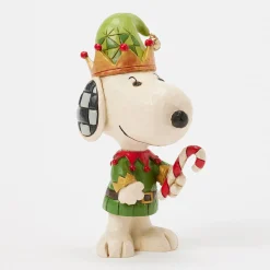 Jim Shore Peanuts Snoopy Christmas Elf Mini Figurine, 3.75