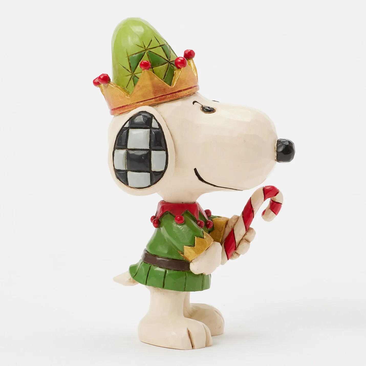 Jim Shore Peanuts Snoopy Christmas Elf Mini Figurine, 3.75"