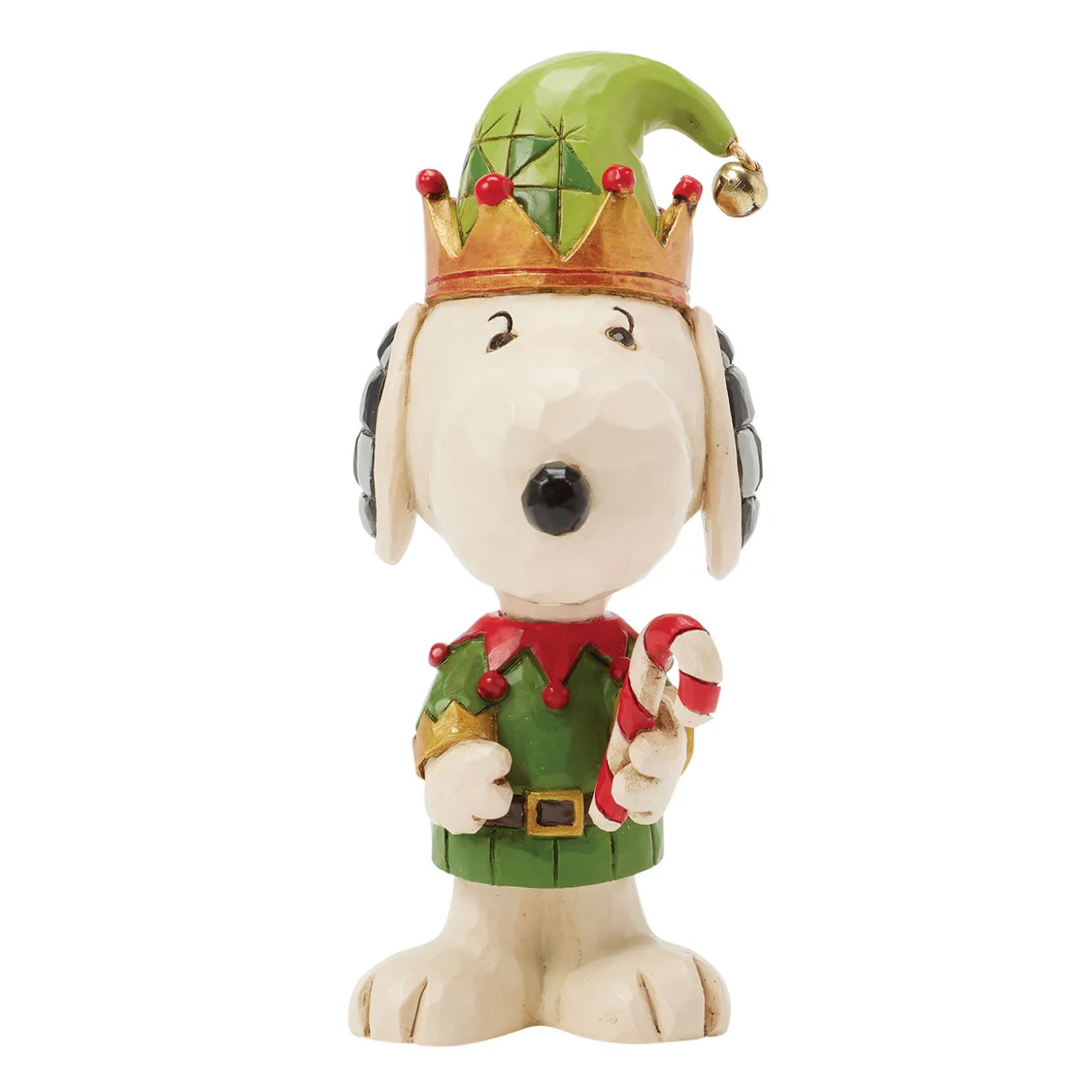 Jim Shore Peanuts Snoopy Christmas Elf Mini Figurine, 3.75"