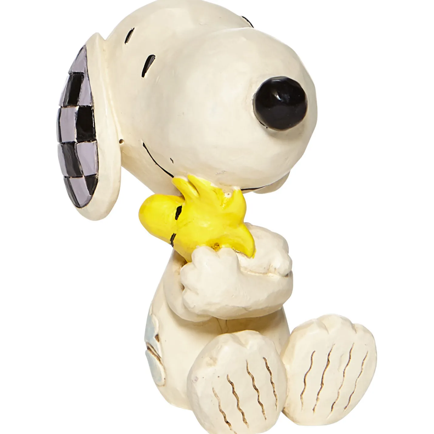 Jim Shore Peanuts Snoopy Hugging Woodstock Mini Figurine, 2.5"