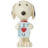 Jim Shore Peanuts Snoopy With Love Sign Mini Figurine, 3.1"
