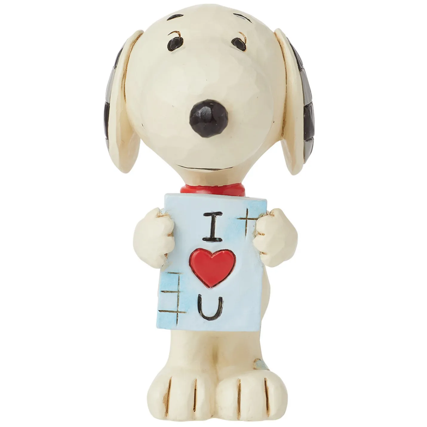 Jim Shore Peanuts Snoopy With Love Sign Mini Figurine, 3.1"
