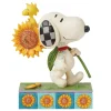 Jim Shore Peanuts Snoopy With Sunflower Figurine, 5.7"