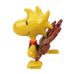 Jim Shore Peanuts Woodstock Turkey Mini Figurine, 3.3"