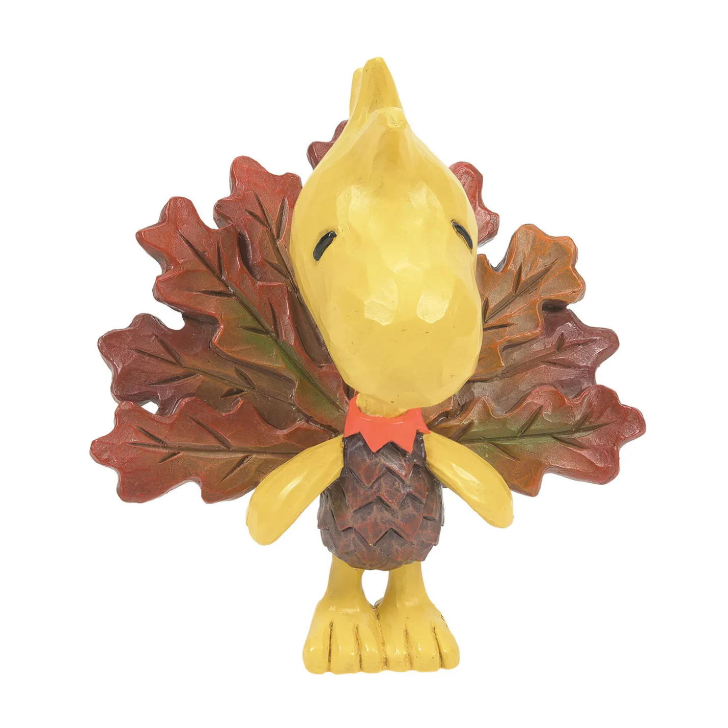 Jim Shore Peanuts Woodstock Turkey Mini Figurine, 3.3"
