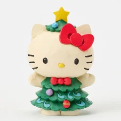 Jim Shore Sanrio Hello Kitty Christmas Tree Mini Figurine, 3.7