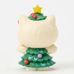 Jim Shore Sanrio Hello Kitty Christmas Tree Mini Figurine, 3.7