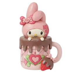 Jim Shore Sanrio My Melody Hot Cocoa Figurine, 5"