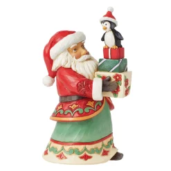 Jim Shore Santa With Presents Figurine, 6"