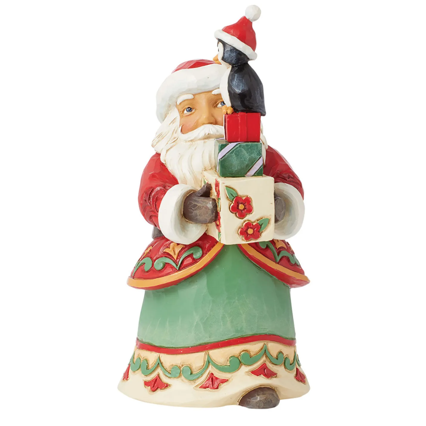 Jim Shore Santa With Presents Figurine, 6"