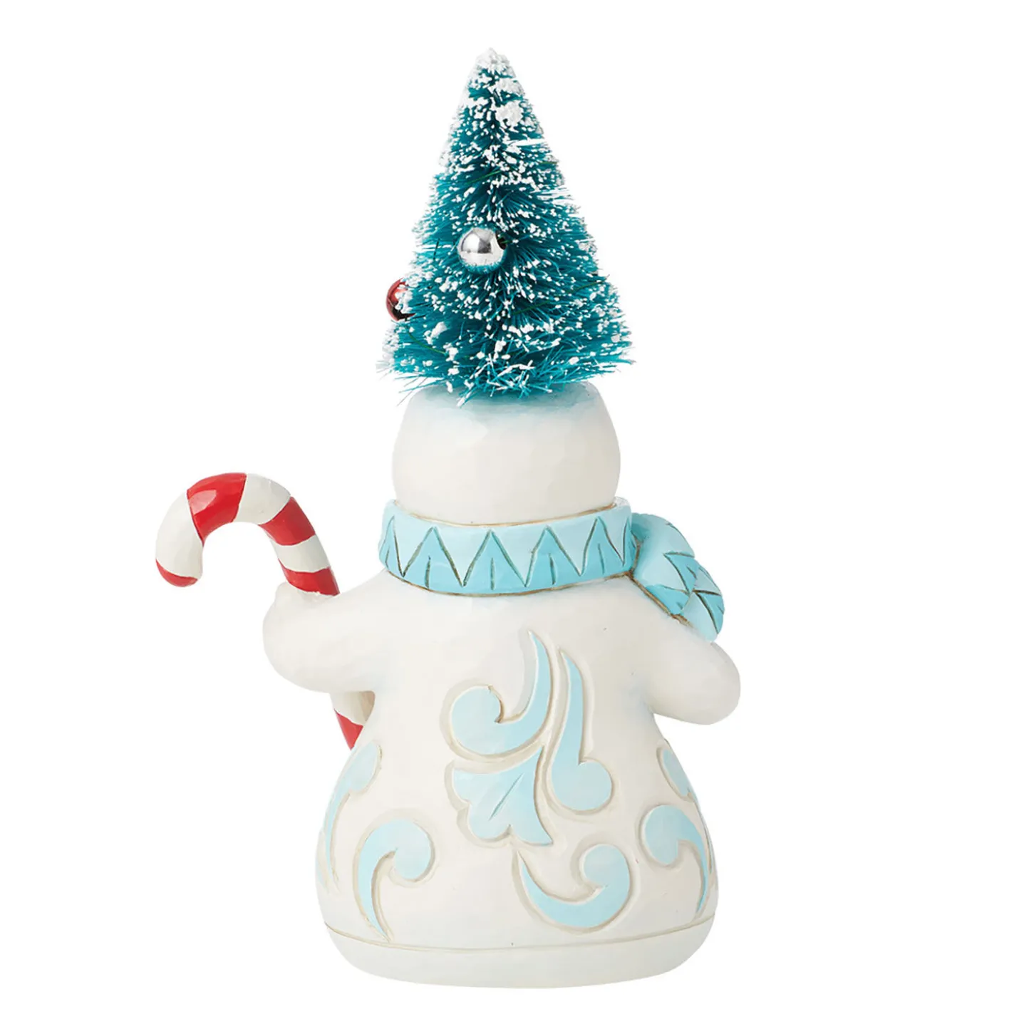 Jim Shore Snowman With Mini Tree Hat Figurine, 5.7"