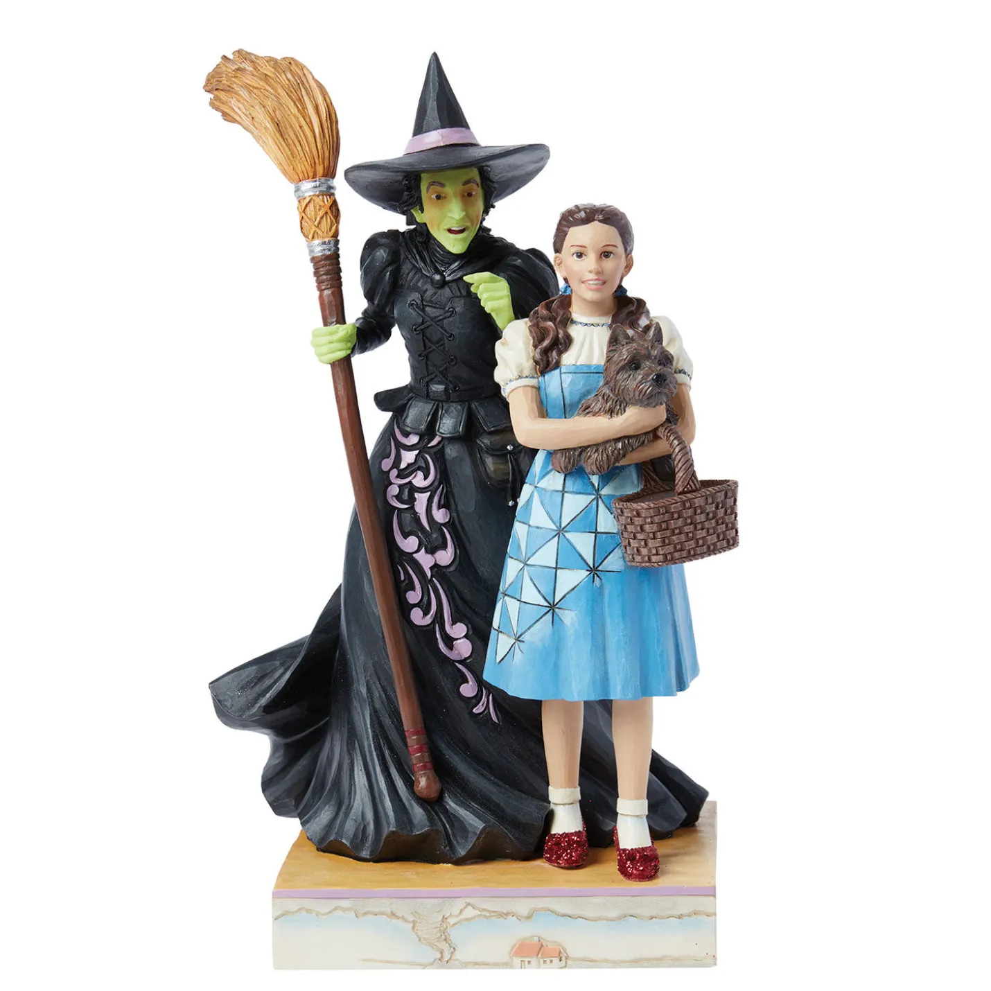 Jim Shore The Wizard of Oz Dorothy and the Wicked Witch Figurine, 8.5"