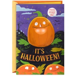 Joking Jack-o'-Lantern Funny Halloween Card With Sound and Lights