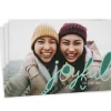Joyful Hand Lettering Flat Holiday Photo Card