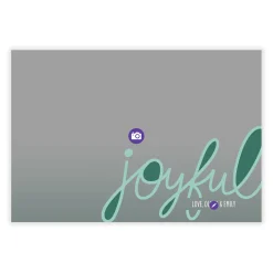 Joyful Hand Lettering Flat Holiday Photo Card
