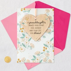 Joy to Our Family Birthday Card for Granddaughter with Ornament