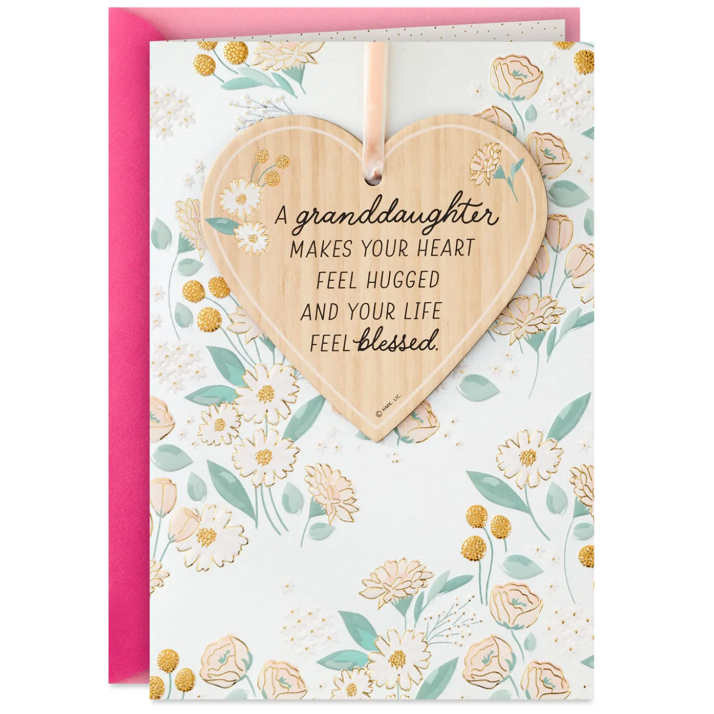 Joy to Our Family Birthday Card for Granddaughter with Ornament