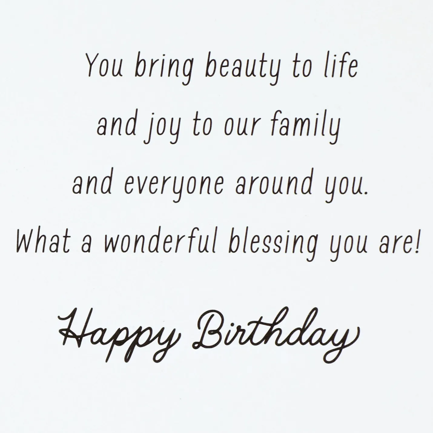 Joy to Our Family Birthday Card for Granddaughter with Ornament