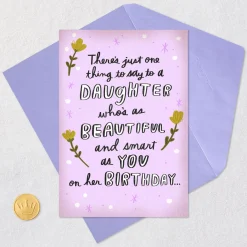 Just One Thing to Say Funny Birthday Card for Daughter