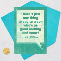 Just One Thing to Say Funny Birthday Card for Son