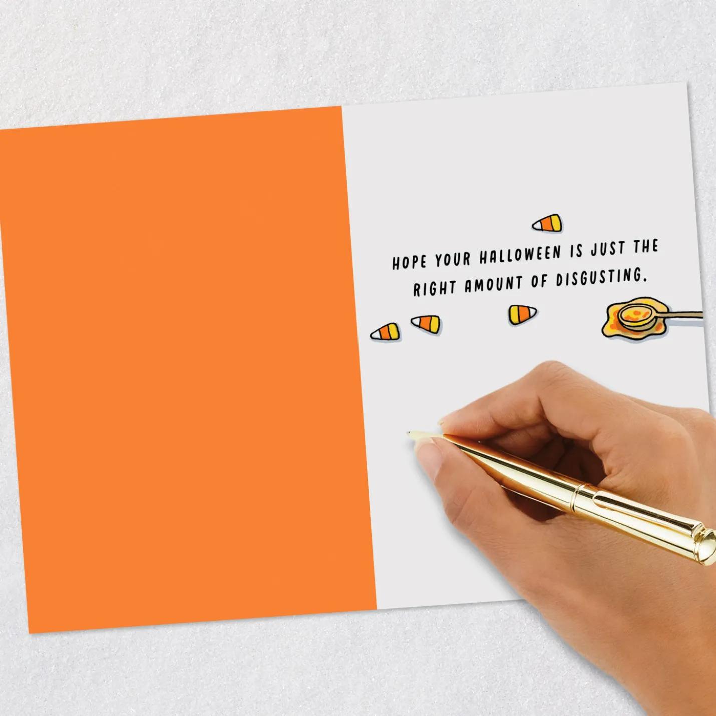 Just the Right Amount of Disgusting Funny Halloween Card