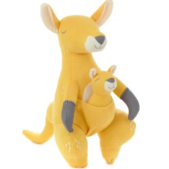 Kangaroo and Baby Joey Stuffed Animal and Rattle Set