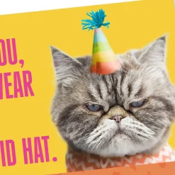 Kevin the Cat Won't Sing Funny Birthday Card